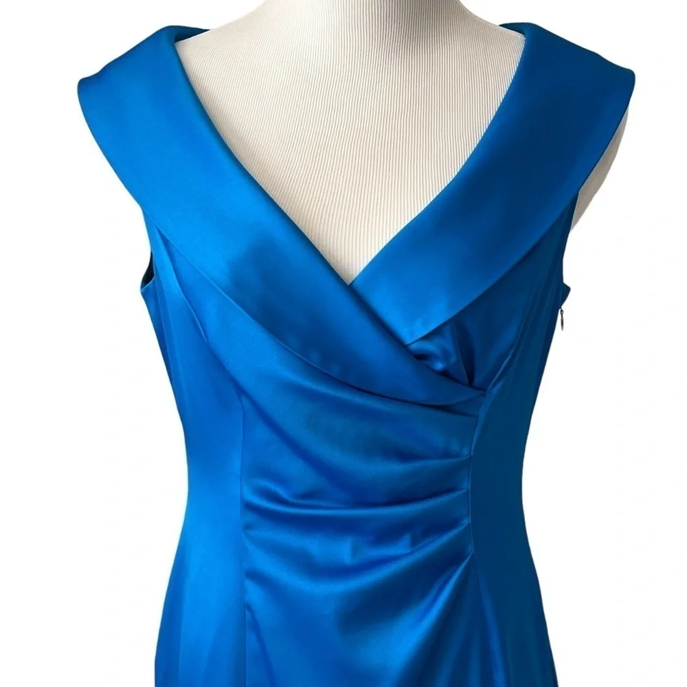 Jones New York Blue Sleeveless Sheath Dress Size 8